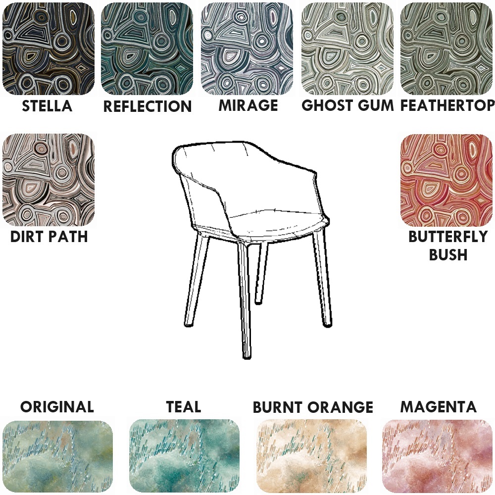 Baining 4 Leg Tub Chair