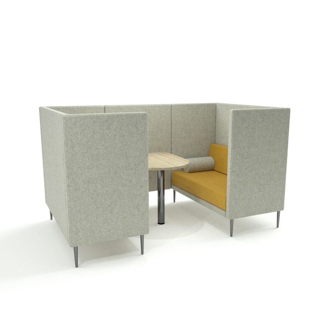 Quiet 75 High 4 seater booth