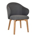 Hugo Arm Chair Timber Base