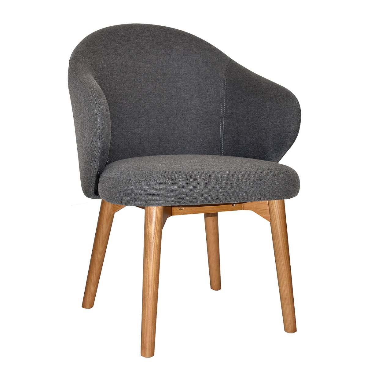 Hugo Arm Chair Timber Base