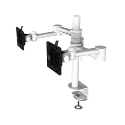 Pluto Dual Monitor Arm (White)