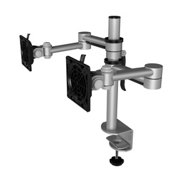 Pluto Dual Monitor Arm (Silver)