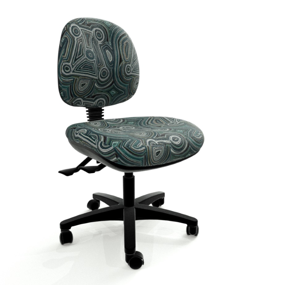 Delta Wombai Manual Back Custom Fabric (Without Adjustable Arms, Medium Back)