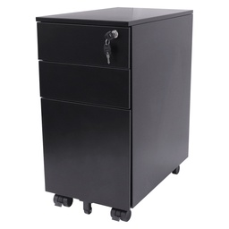 Go Steel Slimline Mobile Pedestal (Black)