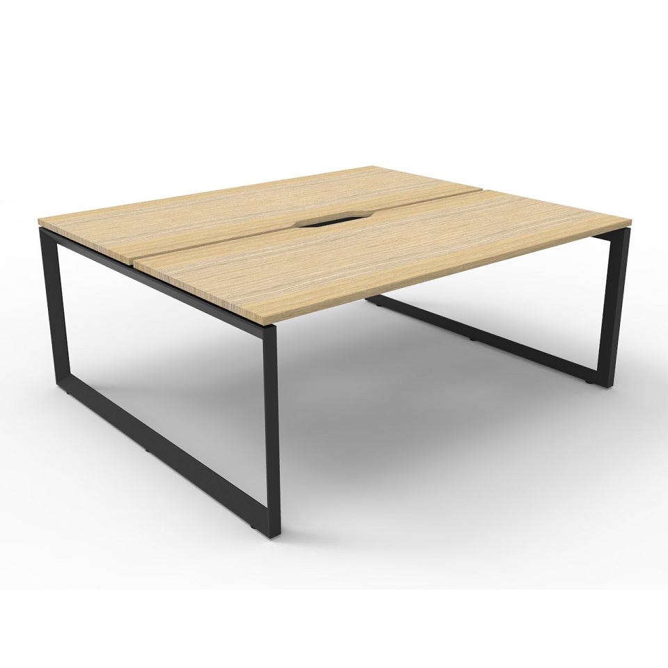 Infinity Deluxe Loop Leg 2 Person Double Sided Workstation without Screen