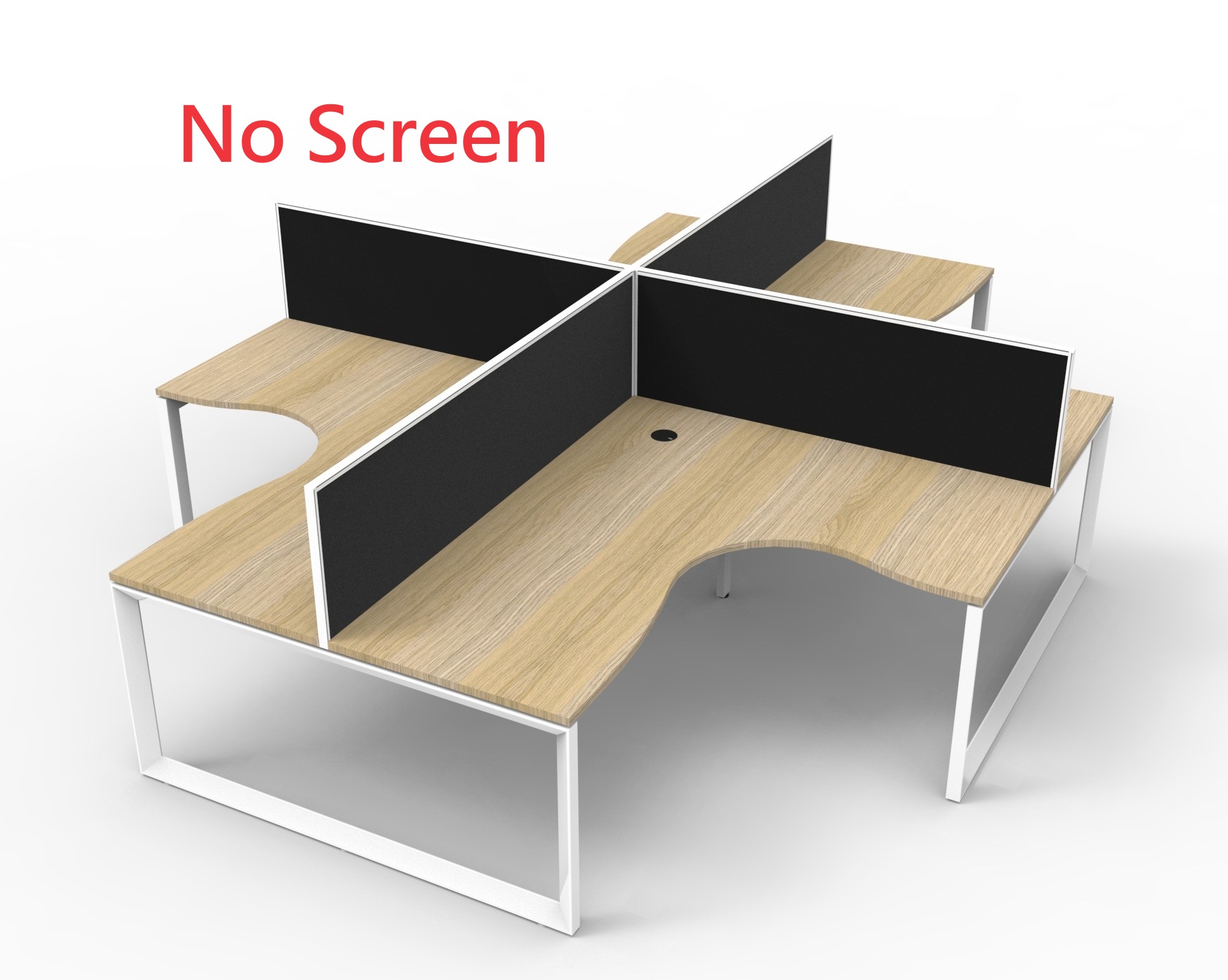 Infinity Deluxe 8 Person X Pod Corner Workstation