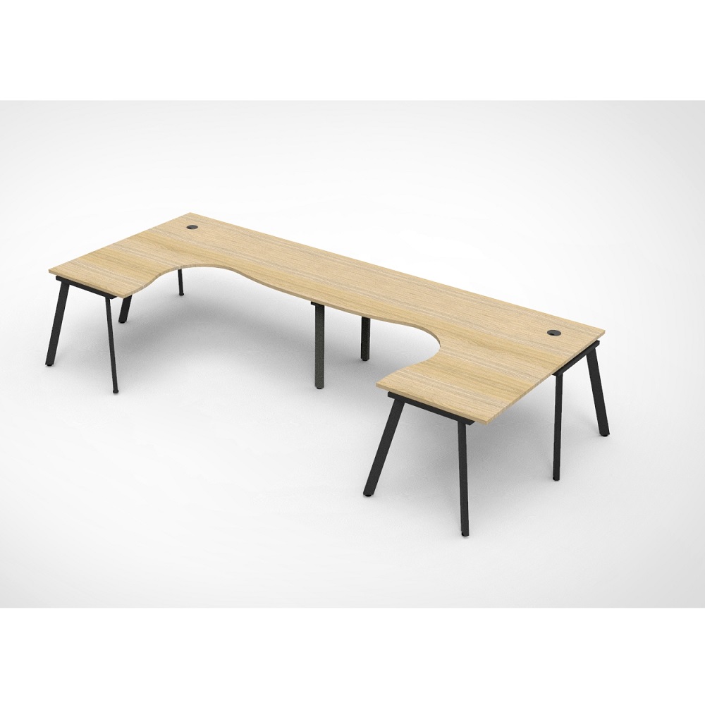 Eternity Workstation 2 Person U Pod Corner