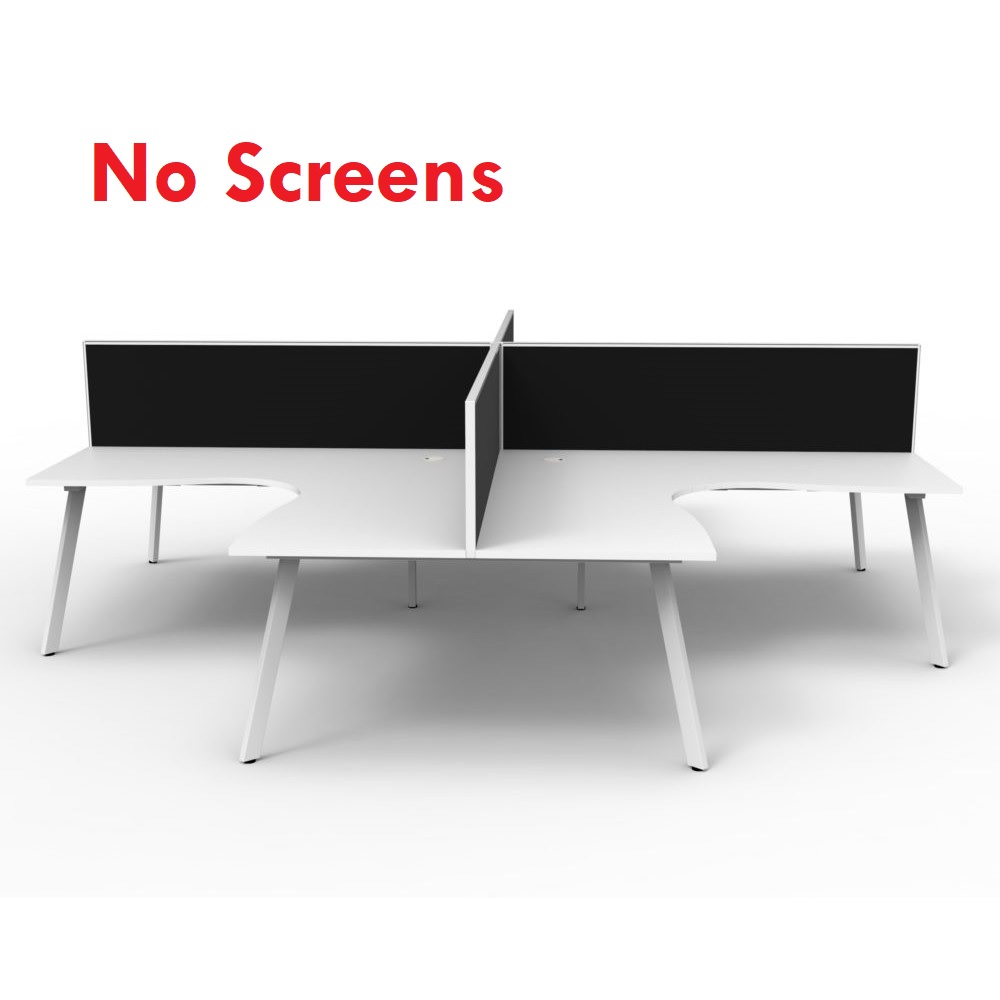 Eternity 8 Person Corner Workstation X Pod No Screen