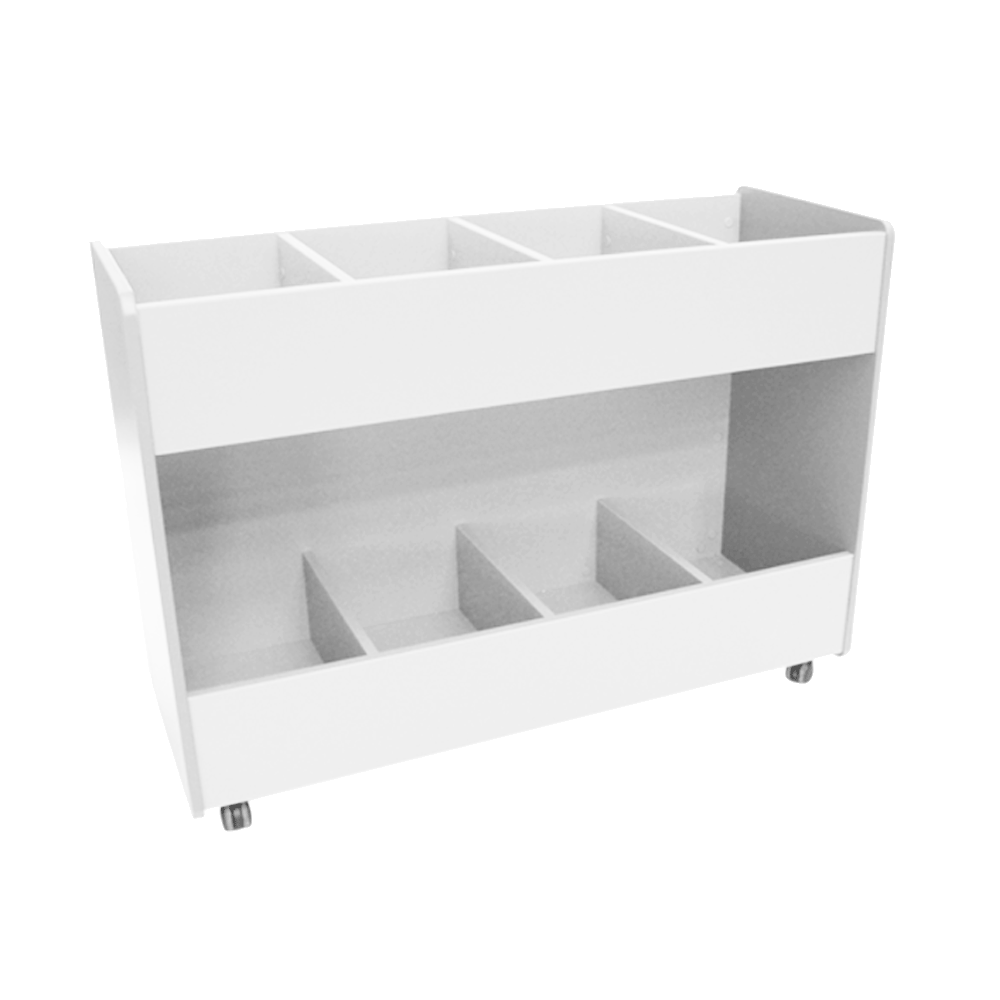 Book Browser Bin (Polar White)