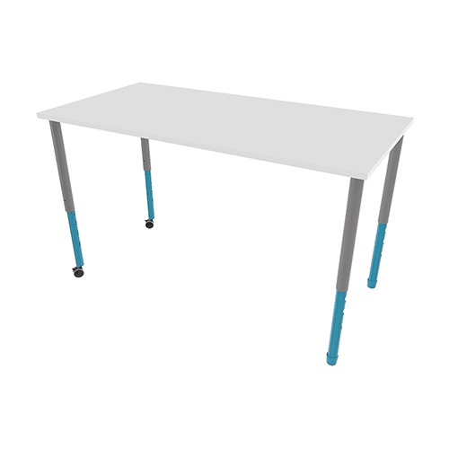 Twist'n'Lock Rectangle - Rigid Edge without Drawers (Aqua, Polar White)