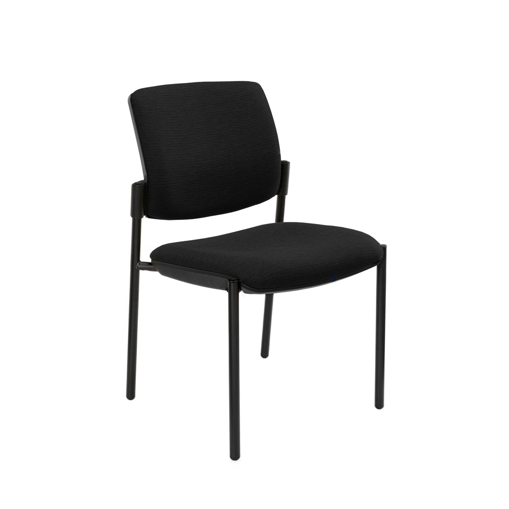 Venice Linea 4 Leg Chair (QE) (Without Arms, Black)