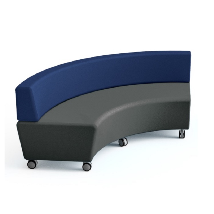 Smart Softies Curve Ottoman Low Back