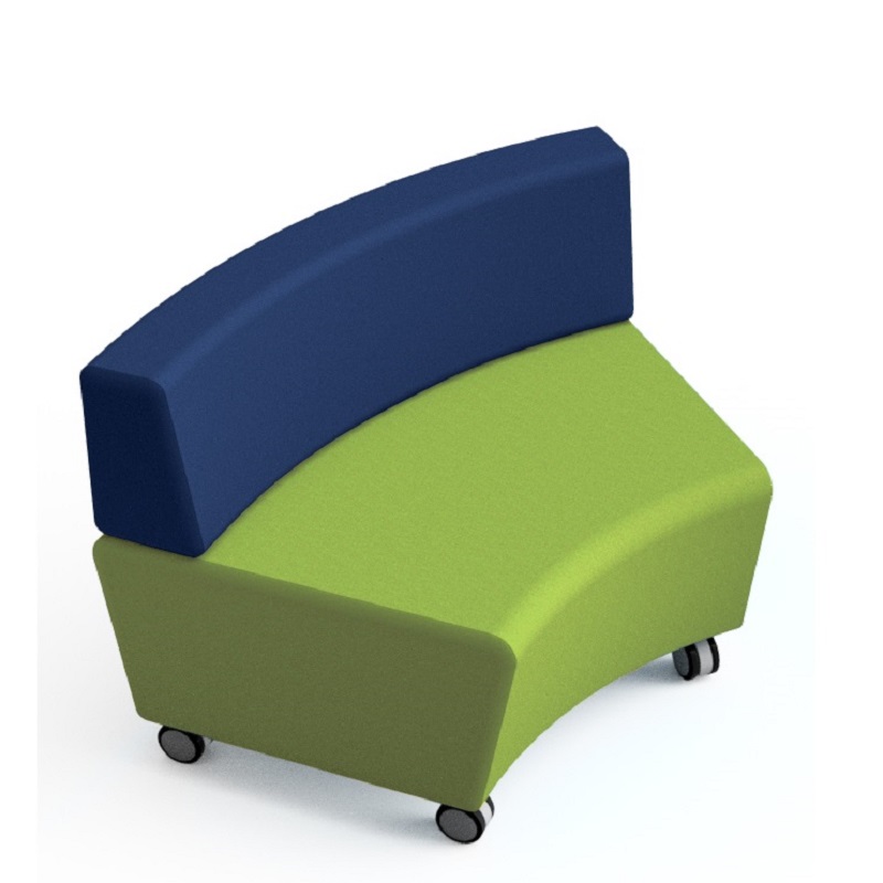Smart Softies Worm Ottoman Low Back