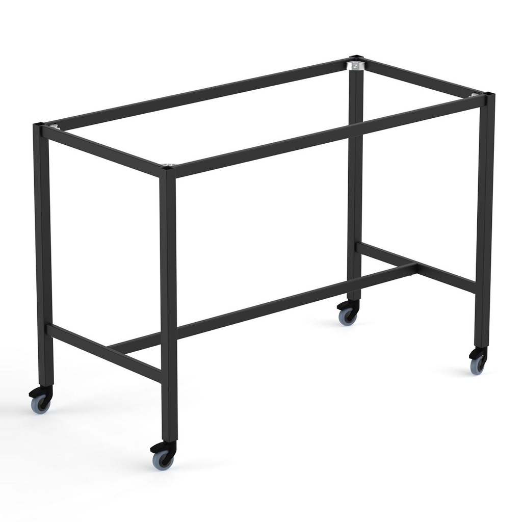 Spire Square Leg Bar Height Frame with Castors (990W x 390D)