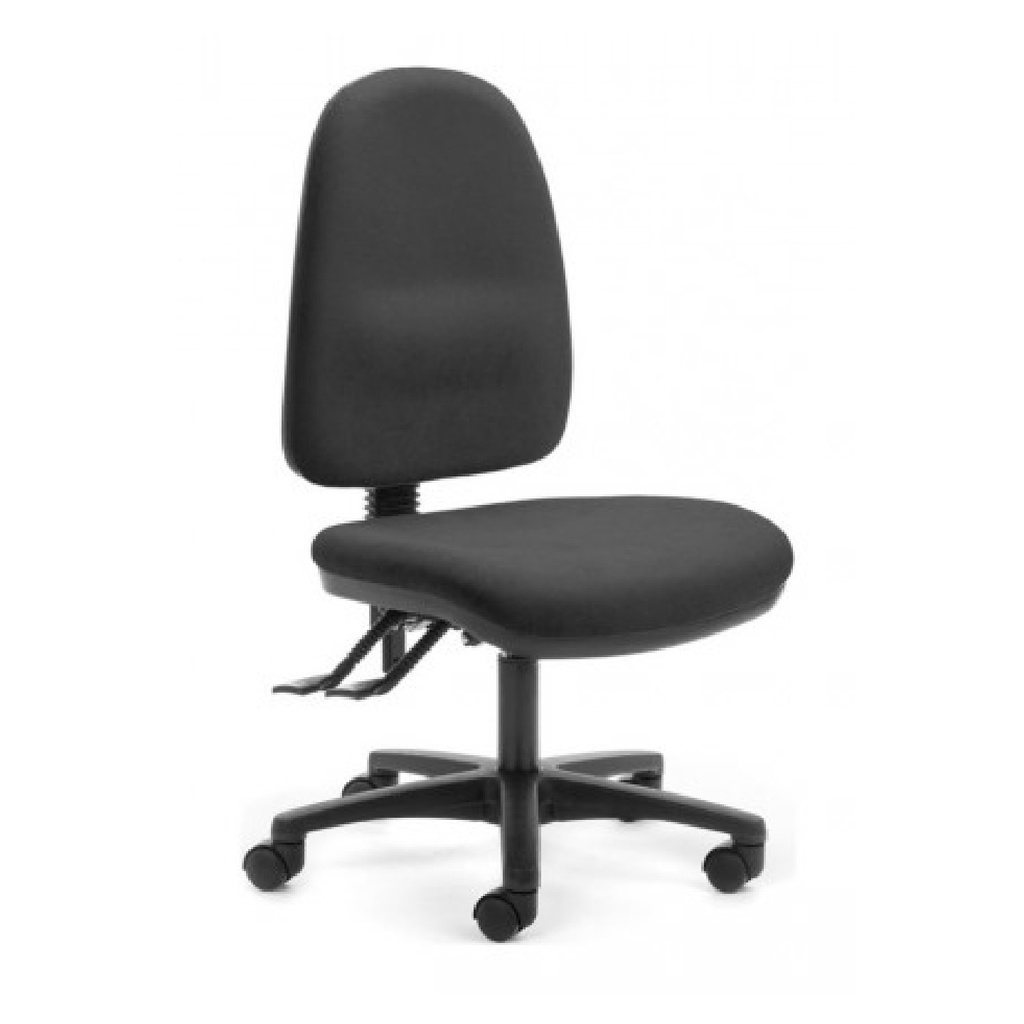 Alpha High Back Express in Black Fabric