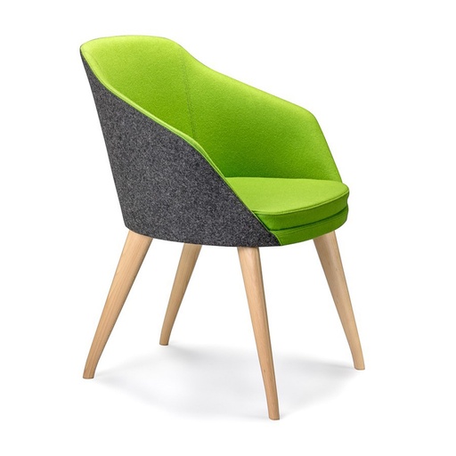 Annette Arm Chair Natural Timber Legs