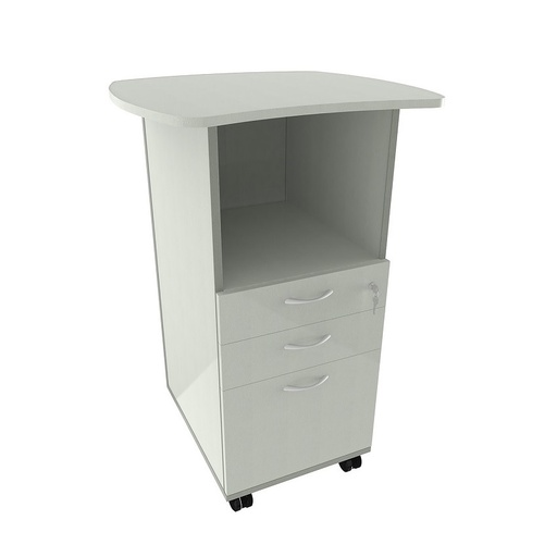 Mobile Teachers Station with Rigid Edge Top