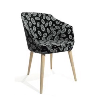 Djular 4 Timber Leg Tub Chair